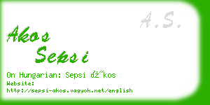 akos sepsi business card